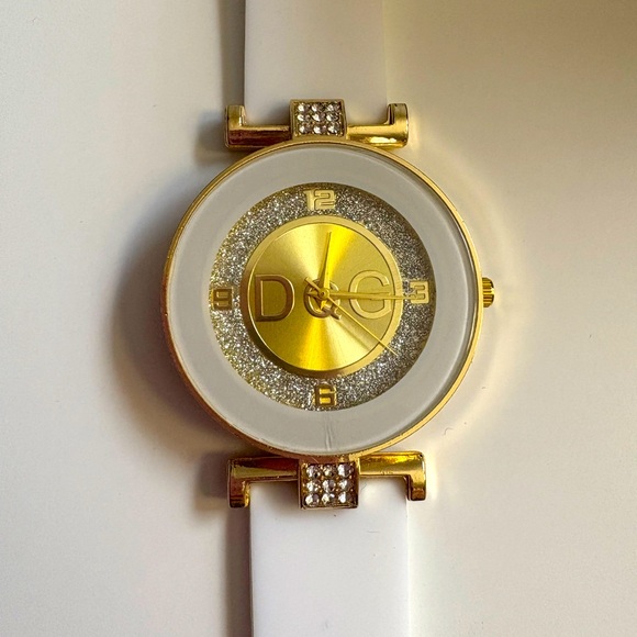D&G Accessories - D&G Gold and White Timepiece